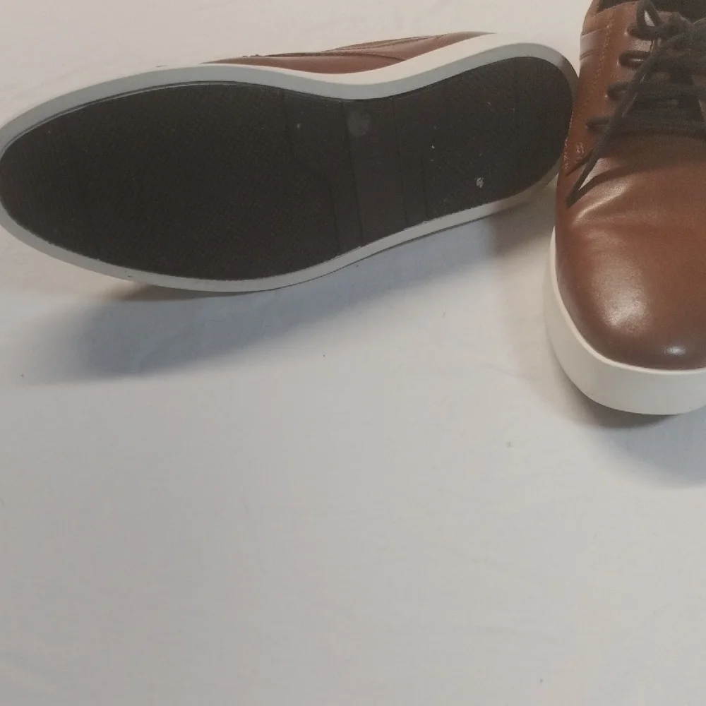 Calvin Klein Men's Tan Leather Oxfords‎